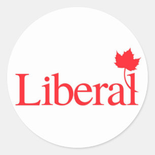 Liberale Partij Logo Ronde Sticker