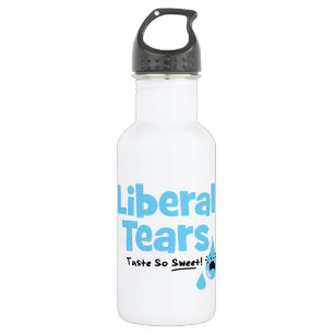 Liberale tranen smaten zo lekker waterfles
