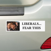 Liberalen...angst voor dit bumpersticker (Op auto)