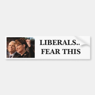Liberalen...angst voor dit bumpersticker