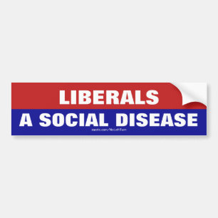 Liberalen zijn een sociale Bumpersticker