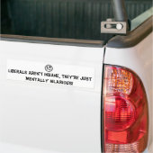 Liberalen zijn hilarisch! bumpersticker (Op Truck)