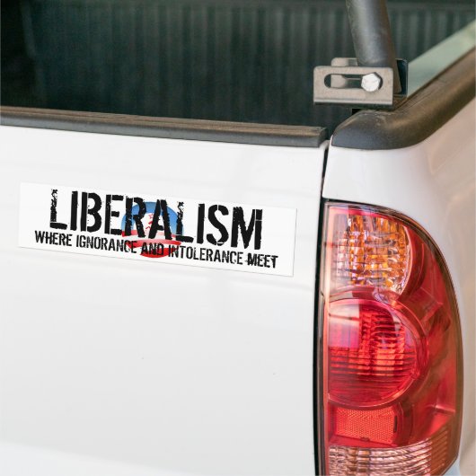 liberalisme bumpersticker (Op Truck)
