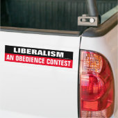 Liberalisme Een Gehoorzaamheidswedstrijd Bumpersti Bumpersticker (Op Truck)