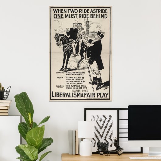 Liberalisme en fair play poster (Thuiskantoor)