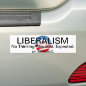 Liberalisme II Bumpersticker (Op auto)