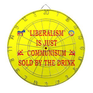 LIBERALISME IS NET COMMUNISME DARTBORD
