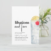 Libérations et dîner à tarif réduit Invitation (Debout devant)