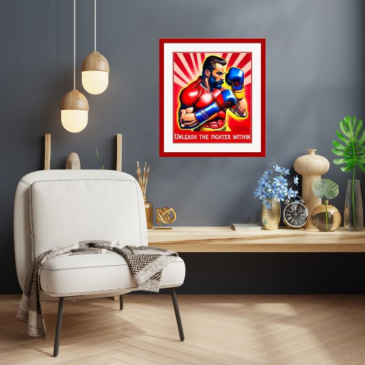 Libérer Le Combat À L'Intérieur - Poster De Boxe