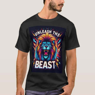 Libérez la bête - T-Shirt Desi du Lion Roaring néo