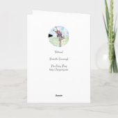 "Libérez" la carte de voeux vierge (Dos)