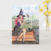 "Libérez" la carte de voeux vierge (Fleur jaune)