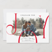 Libérez la Joy Red | Carte de Noël pour animaux (Devant)