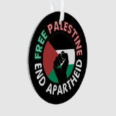 Libérez la Palestine mettre fin à l'apartheid Drap (devant)