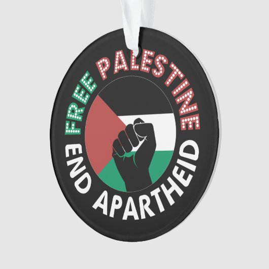 Libérez la Palestine mettre fin à l'apartheid Drap (devant)