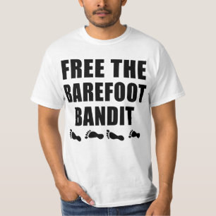 Libérez les T-shirts aux pieds nus de bandit