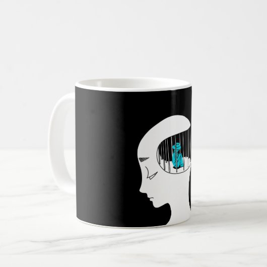 Libérez votre café esprit Mug (Devant gauche)