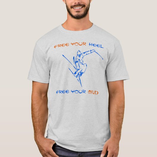 Libérez votre talon, libérez votre T-shirt de bleu (Devant)