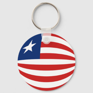 Liberia Fisheye Flag Sleutelhanger