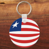 Liberia Fisheye Flag Sleutelhanger (Voorkant)