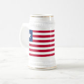 Liberia Flag Bierpul (Voorkant links)