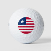 Liberia Flag Golfballen (Voorkant)