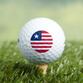 Liberia Flag Golfballen (Insitu Shirt)