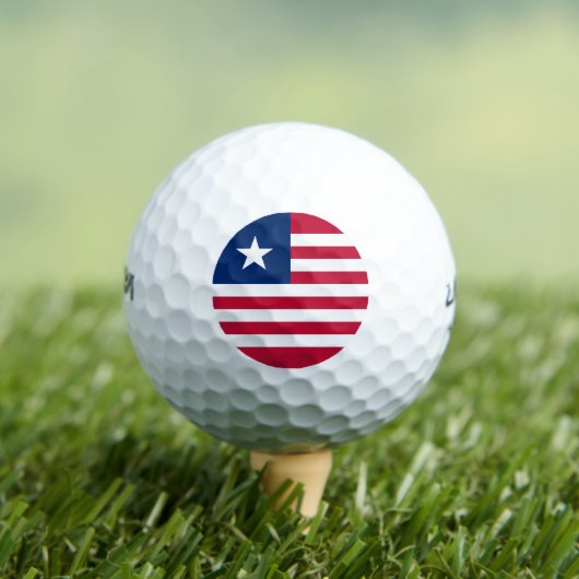 Liberia Flag Golfballen (Insitu Shirt)
