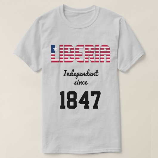 Liberia Flag Independence Celebration T-shirt (Design voorkant)