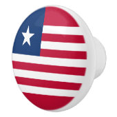 Liberia Flag Keramische Knop (Rechts)