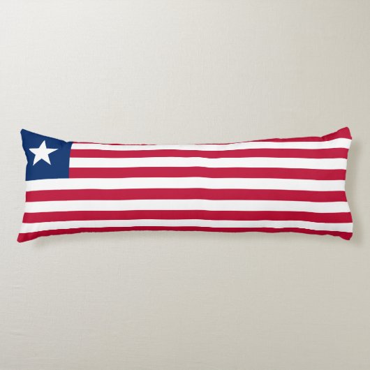 Liberia Flag Lichaamskussen (Voorkant)