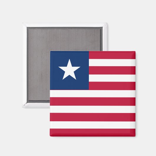 Liberia Flag Magneet (Voorkant / Achterkant)