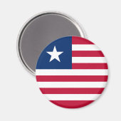 Liberia Flag Magneet (Voorkant / Achterkant)
