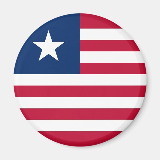 Liberia Flag Magneet (Voorkant)