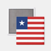 Liberia Flag Magnet Magneet (Voorkant / Achterkant)