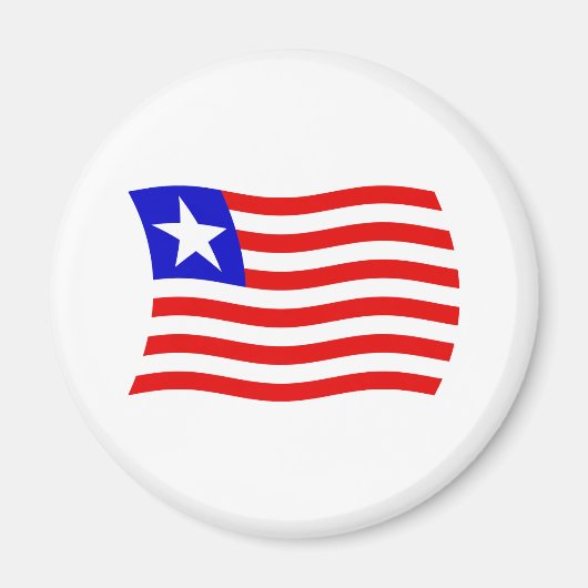 Liberia Flag Magnet Magneet (Voorkant)