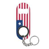 Liberia Flag Mini Flessenopener (Achterkant)
