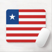 Liberia Flag Mousepad Muismat (Met muis)