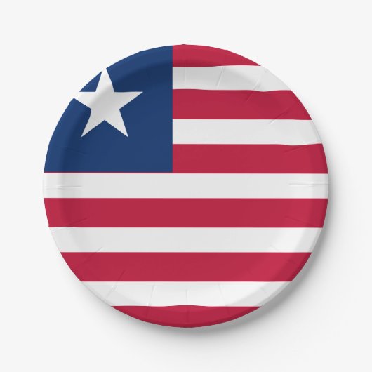 Liberia Flag Papieren Bordje (Voorkant)