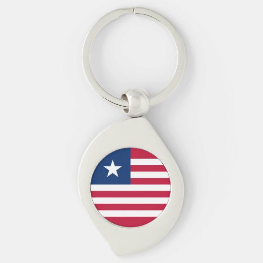 Liberia Flag Sleutelhanger (Voorkant)