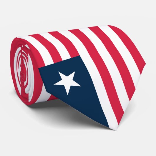 Liberia Flag Stropdas (Opgerold)