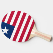 Liberia Flag Tafeltennisbatje (Zijkant)