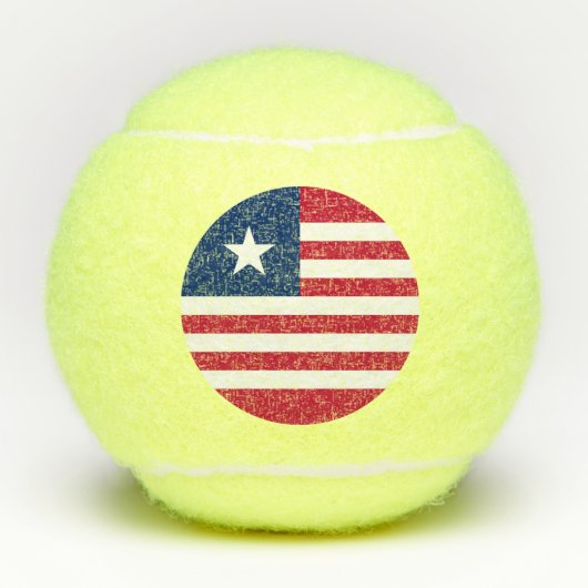 Liberia Flag Tennisballen (Voorkant)