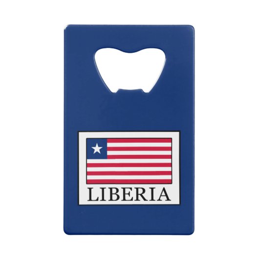Liberia Kredietkaart Flessenopener (Voorkant)
