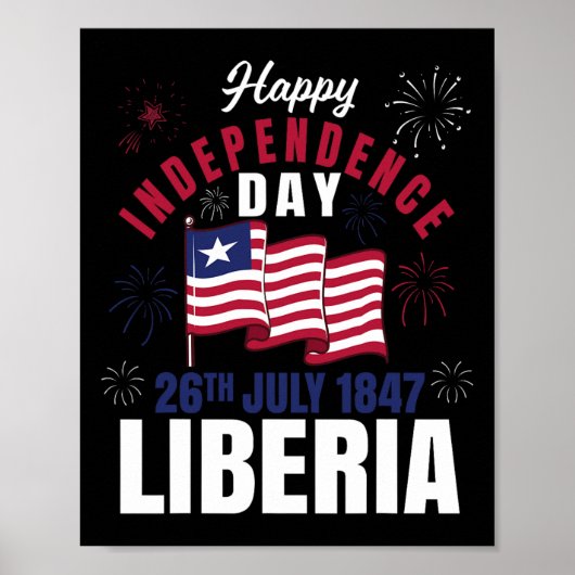 Liberia Onafhankelijkheidsdag Liberia Liberiaanse Poster (Voorkant)