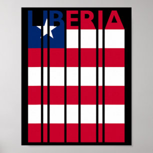 Liberia Oude Liberiaanse Vlag Vakantie  Poster