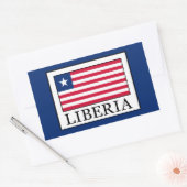 Liberia Rechthoekige Sticker (Envelop)