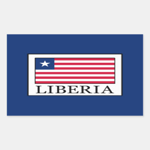Liberia Rechthoekige Sticker