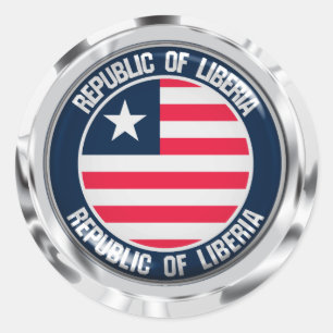Liberia Round Emblem Ronde Sticker