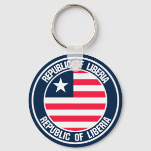 Liberia Round Emblem Sleutelhanger